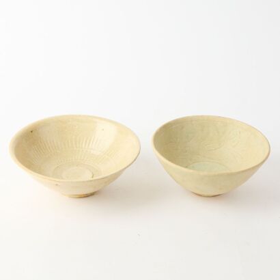 A Chinese Celadon Carved Bowl