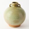 A South Asian Blue-glazed Handled Jar