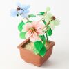 A Group Three Chinese Coloured Glass Floral Potted Arrangements - 3