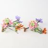 A Pair of Chinese Coloured Glass Floral Ornaments