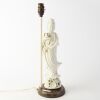 A 20th Century Chinese Dehua Porcelain Guanyin Table Lamp