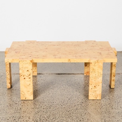 A Leon Burl Wood Coffee Table