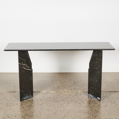 A Black Marble Console