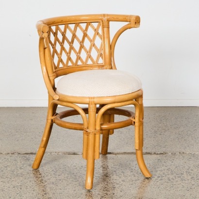 A Vintage Cane Bedroom Chair