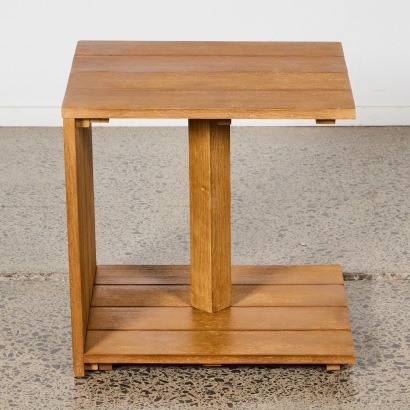 An Acacia Wood Side Table