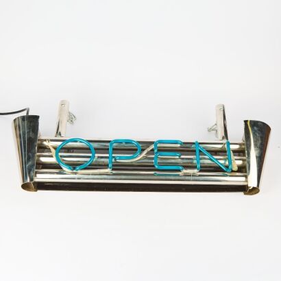 A Vintage Neon Open Sign from Hoyts Theatre