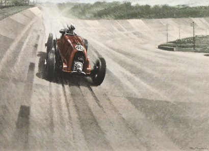 Roy Nockolds - Sir Tim Birkin, Single Seater Bentley, Brooklands 1930.