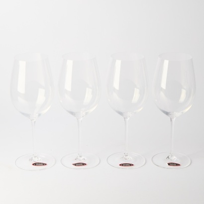 A Set of Four Riedel Bordeaux Grand Cru Glasses In Box
