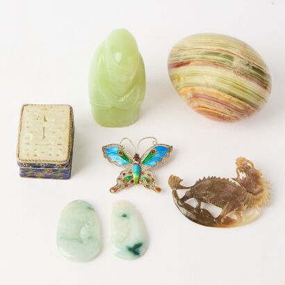 A Group of Seven Chinese Decorative Items