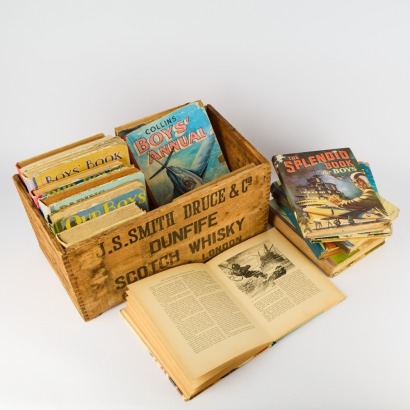A Collection of Vintage Boys Books