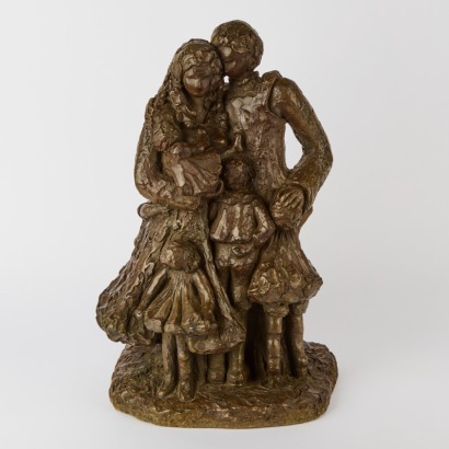 A Large Bronzed Sculpture