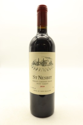 (1) 2010 St Nesbit Cabernet Merlot Petit Verdot, Auckland