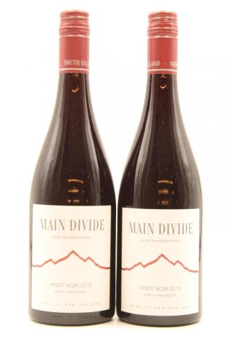 (2) 2015 Main Divide Pinot Noir, Waipara