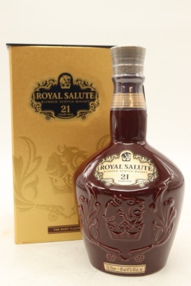 (1) Royal Salute 21 Year Old Ruby Flagon Blended Scotch Whisky, 40% ABV (GB)