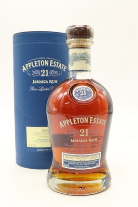 (1) Appleton Estate 21 Year Old Rum, Jamaica, 43% ABV, 750ml (GB)