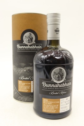 (1) 2008 Bunnahabhain Limited Release Warehouse 9 Manzanilla Cask 11 Year Old Single Malt Scotch Whisky, 52.3% ABV (GB)