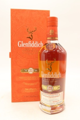 (1) Glenfiddich Reserva Rum Cask Finish 21 Year Old Single Malt Scotch Whisky, 40% ABV (GB)