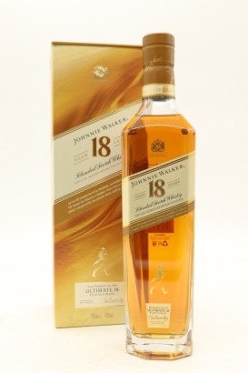 (1) Johnnie Walker aged 18 years (Ultimate 18), 40% ABV (GB)