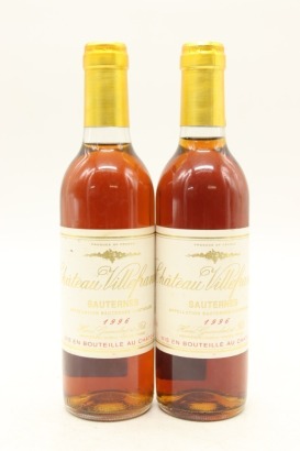 (2) 1996 Chateau Villefranche, Sauternes, 375ml