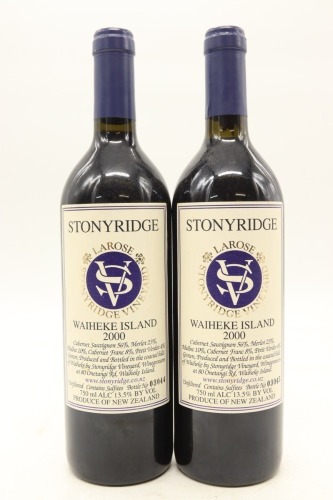 (2) 2000 Stonyridge Vineyard Larose, Waiheke Island