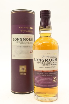 (1) Longmorn Double Cask Matured 23 Year Old Single Malt Scotch Whisky, 48% ABV (GB)
