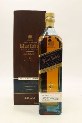 (1) Johnnie Walker Blue Label Auckland The Casks Edition Blended Scotch Whisky, 55.8% ABV, 1000ml (GB)