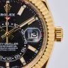 18ct Yellow Gold, 42mm Rolex Sky-Dweller Oysterflex Annual Calendar GMT Wristwatch, circa, 2022 - 4