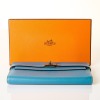 Herm&egrave;s, Blue Jean Epsom Kelly Longue Wallet - 3