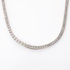 18ct White Gold, 45cm, 13.62ct Diamond Tennis Necklace - Like new