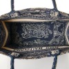 Christian Dior, Toile de Jouy, Navy Blue and Off-white Embroidery Book Tote, Size M - 4