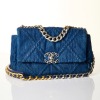 Chanel, Denim 19 Flap Bag, Size M