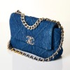 Chanel, Denim 19 Flap Bag, Size M - 2