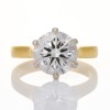 Partridge Jewellers, 18ct Yellow Gold / Platinum, Important 3.02ct Diamond Solitaire Ring, GIA certified