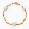 18ct Yellow Gold, "Paradis" 10mm Paspaley Pearl / .34ct Diamond Bracelet