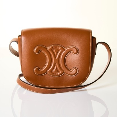 C&eacute;line, Folco Cuir Triomphe Crossbody Bag