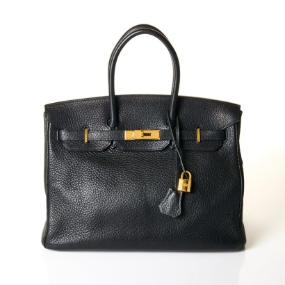 Herm&egrave;s, Noir Ardennes Leather Birkin 35