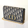 Christian Dior, Blue Oblique 30 Montaigne 2-in-1 Handbag - 2