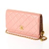 Chanel, Dusty Rose Lambskin Leather Wallet on Chain - 2