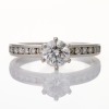Tiffany & Co, Platinum, .64ct Diamond / .20ct Diamond Ring, Tiffany & Co, Botswana Sort