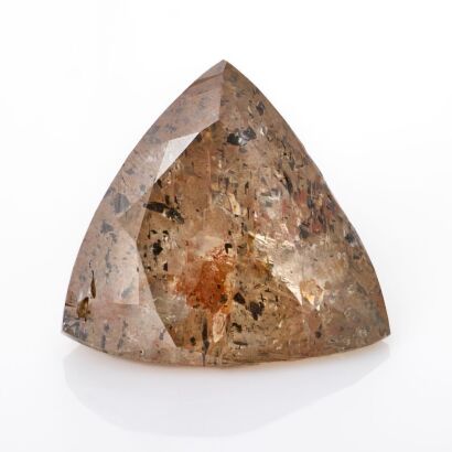 Rare, 36.45ct Loose Trilliant Cut Salt & Pepper Diamond