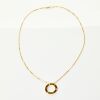 Cartier, 'Circle of Love' 18ct Yellow Gold, .07ct Diamond Set Modern Pendant on 9ct Yellow Gold, 50cm Box Chain - 4
