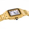 18ct Yellow Gold, Cartier Santos Carree Automatic Wristwatch, circa 1980's - early 1990's - 2