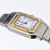 Stainless Steel / 18ct Yellow Gold, Cartier Santos Carree Automatic Wristwatch, circa 1980's - 3