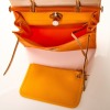 Herm&egrave;s, Orange/Jaune d'Or Toile Militaire & Natural Vache Hunter Verso Herbag Zip 31 - 4