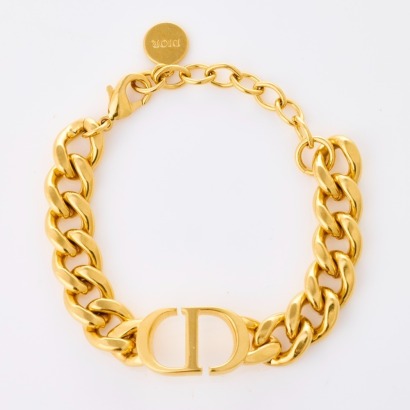Christian Dior, 20cm, Gold-tone 30 Montaigne Bracelet with Box
