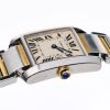 Stainless Steel / 18ct Yellow Gold, Cartier Tank Francaise MM Quartz Wristwatch, circa 2001 - 3