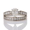 Chaumet Josephine "Aube Printani&egrave;re," 18ct White Gold, .76ct Pear cut / 1.00ct Diamond Ring, GIA certified