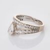 Chaumet Josephine "Aube Printani&egrave;re," 18ct White Gold, .76ct Pear cut / 1.00ct Diamond Ring, GIA certified - 4