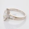 18ct White Gold, Modern, 2.44ct Marquise / 1.34ct Baguette Diamond Ring - 2
