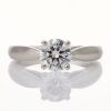 Platinum, Van Cleef & Arpels, 1.01ct Diamond 'Bonhuer' Solitaire Ring, GIA certified - Like new